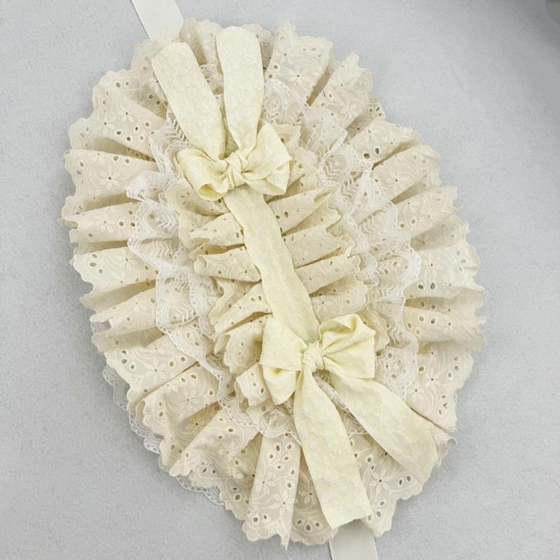 Victorian Dancing Party Anime Hat With Lace Bowknot Floral Design Adjustable Headbands For Women Girls Sun Protecting