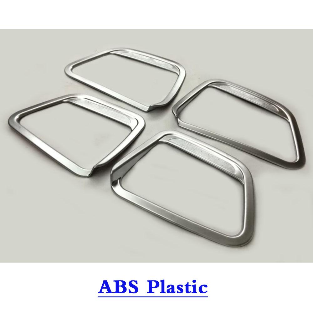 For Nissan Murano 2015 2016 2017 2018  Car Styling Stick Cover ide Door Audio Speak Sound Ring Lamp Trim Frame Panel Part