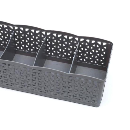Tiroir en plastique creux à la mode, boîte de rangement de placard, organisateur de sous-vêtements chaussettes cravate