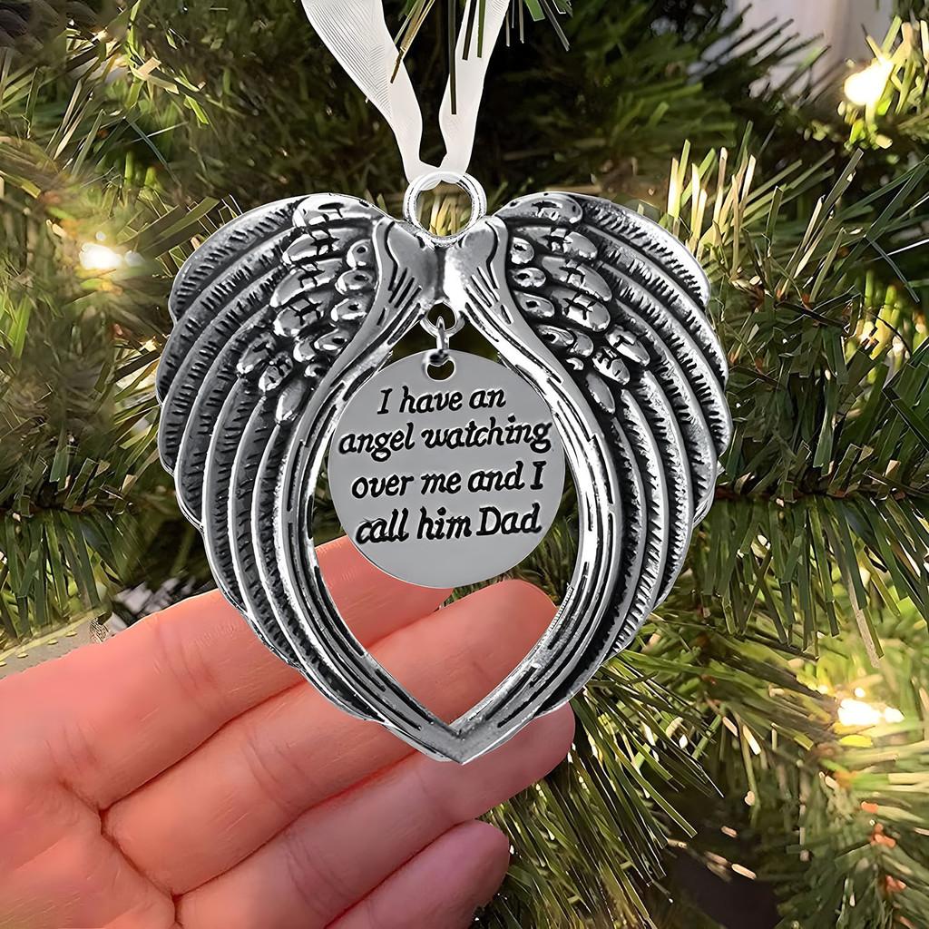Heart Beautiful Shaped Angel Wings Memorial Ornament For Loved Ones Remembrance