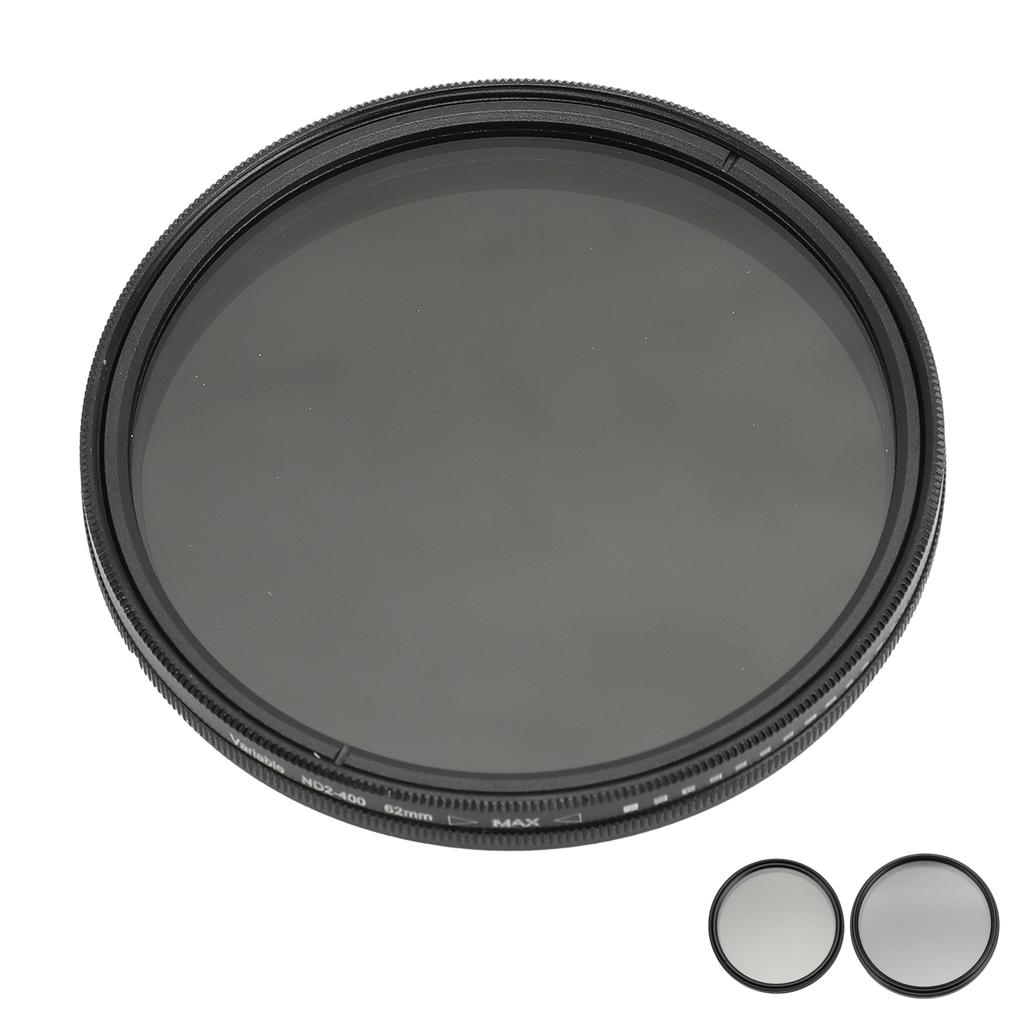 Adjustable ND Filter Aluminum Alloy Frame Optical Glass Lens Camera Filter ND2 to ND400