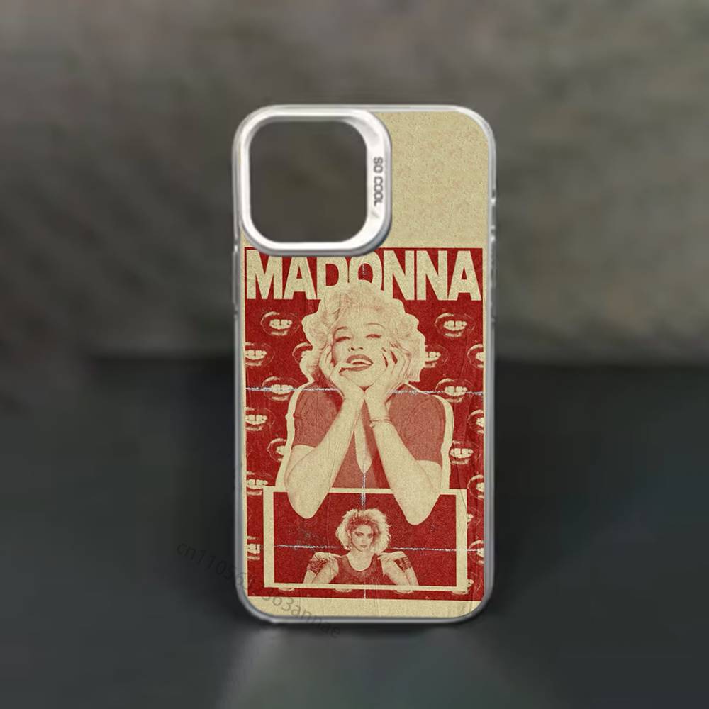 M-Madonna-S 80s Phone Case for iPhone 15 16 Pro Max  Air SE 11 13 Pro 14 Plus 12 11Pro 15Pro Max 16e Cover