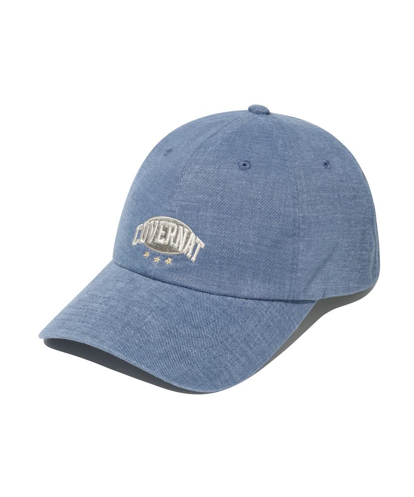 COVERNAT [Standard Fit] Arch Logo Vintage Artwork Ball Cap Blue