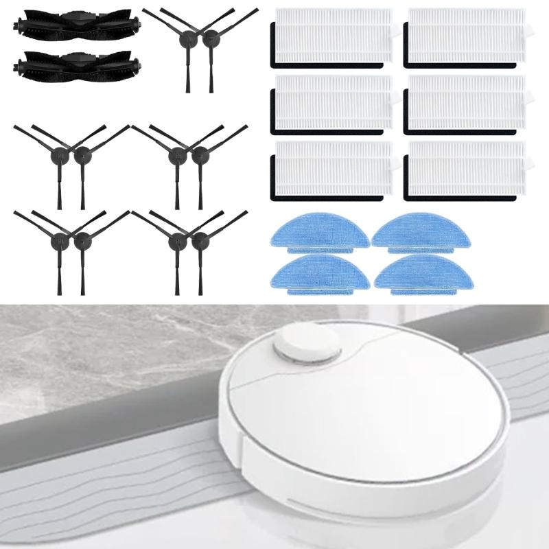 Replacement Accessories for Tikom L9000 Robot Vacuum Cleaner Main Brush Side Brushes Mop Pad Hepa Fiters Spare Part