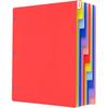 HABGP 12 Tab Dividers for 3 Ring Binder, 12 Pcs Multicolor 3 Ring Binder Dividers with Tabs, Page Folder Dividers, Plastic Tabbed File Dividers with