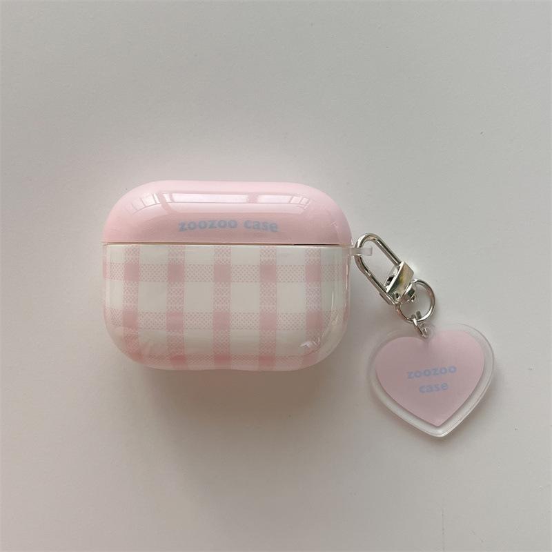 ins Korean plaid corrugated dots for airpodsPro1 protective case 1 Apple wireless bluetooth 1st generation earphone case female