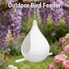 Plastic Bird Feeder House Raindrop Shaped Feeding Station Rainproof Bird Habitat  Outdoor
