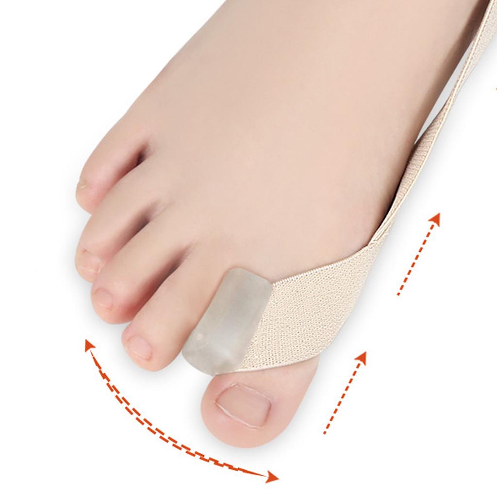 Hallux Vaus Belt Elastic Soft Comfortable Skin Friendly Bunion Corrector Belt for Bunion Overlapping Toes Skin Color