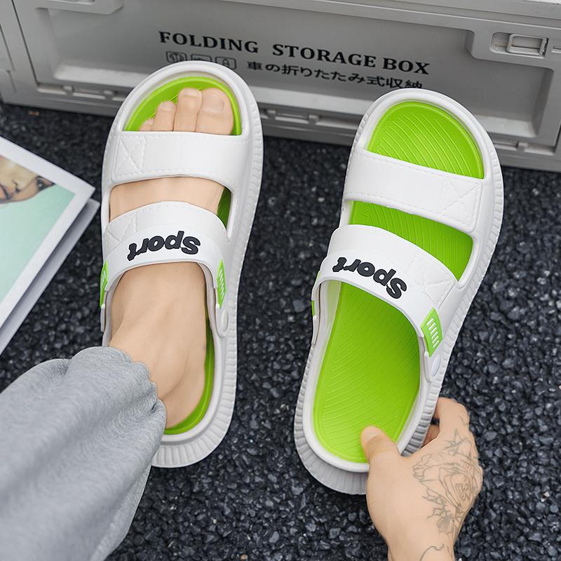Fashion Casual Sports Sandals Men's Light Slippers Summer New Non-slip Men Outdoor Fashion Summer Beach Slippers Large Size 46