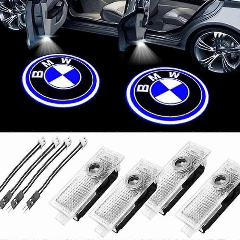 Bildörr Projektor Laser LED-ljus Courtesy Pölskuggslampor För BMW 4st
