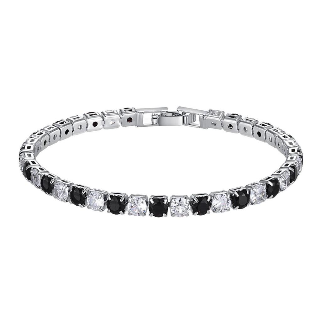 Módní vícebarevný zirkonový tenisový náramek 4 mm - Elegantní a lehký luxus