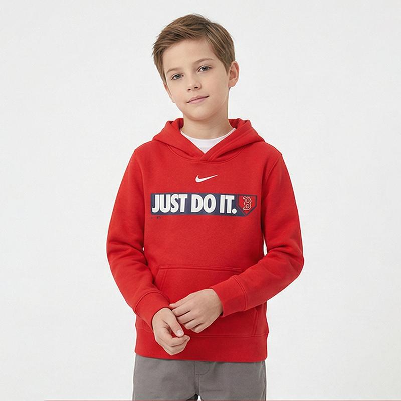 Nike X MLB Pre School Sweatshirts Hooded Thickened 3Z3B3SBF6-BOS