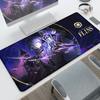 Druk HD Genshin Impact Flins Mata na Biurko Długi Biurowy Pad na Biurko PC Gaming Antypoślizgowe Akcesoria Anime Gumowa Podstawa Podkładka pod Mysz Zmywalna