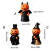 Festives Halloween Resin Pumpkin Figurine Colorful Centerpieces Decoration for Party and Home Display Desktop Accessory