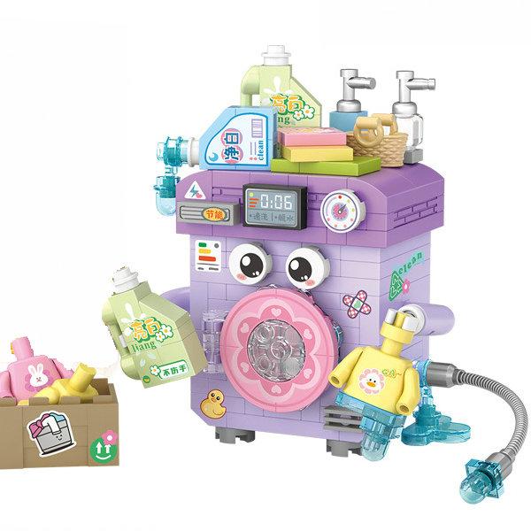 House Building Blocks Household Appliance Dessert Store Street View Snack Children's Toys Boys Girls Gifts Compatible With