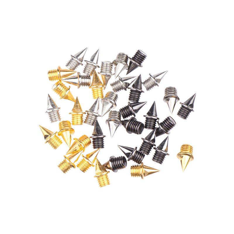 12Pcs Track Field Needle Silver/Gold/Black Camping Running Shoe Spikes Track Field Needle Outdoor Tools Replacements Parts