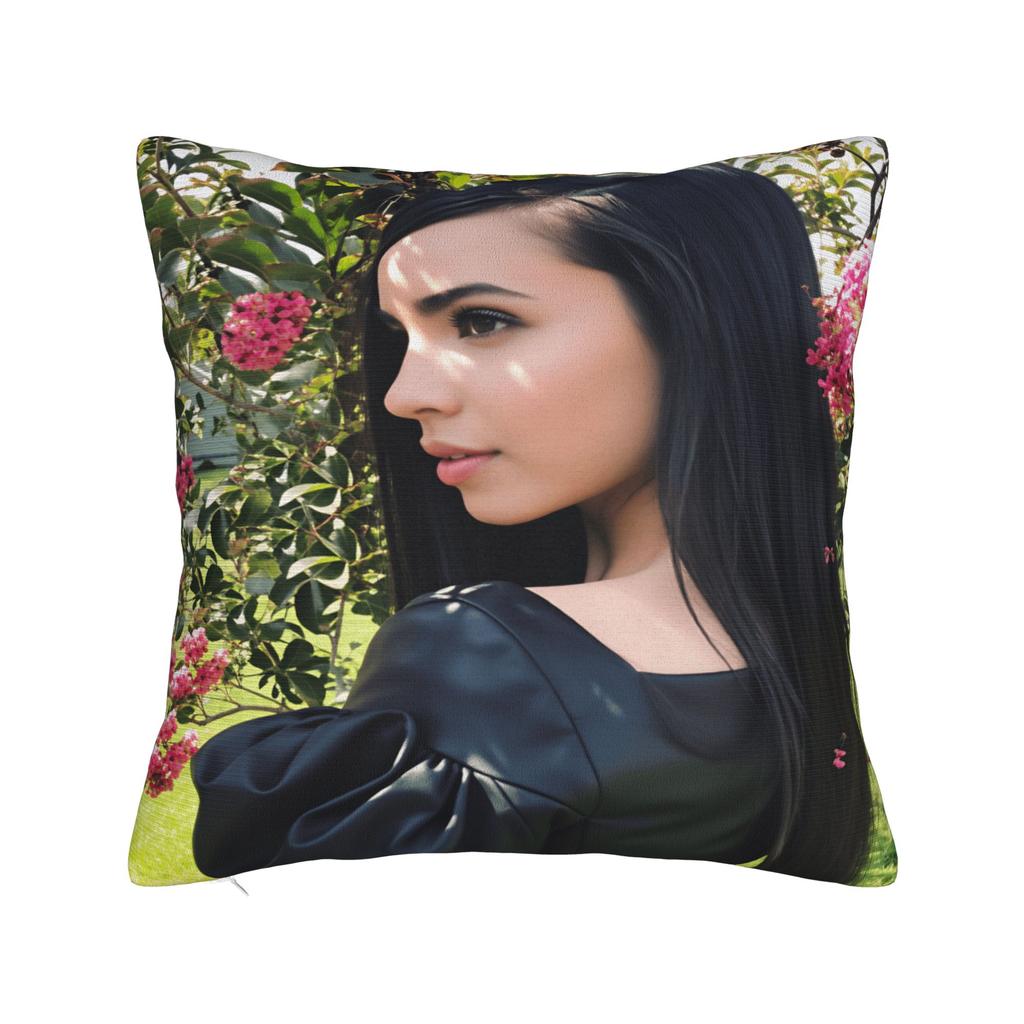 Actor S-Sofia C-Carson Pillow Cover  Novelty Pillow Case For Living Room Chair Soft Cushion Cover Birthday Present