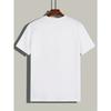 Men'S Summer Casual Short-Sleeve T-Shirt with Rabbit Pattern New Style, Round Neck, Relaxed Fit, Oversized, Cool, Casual, and Fashionable