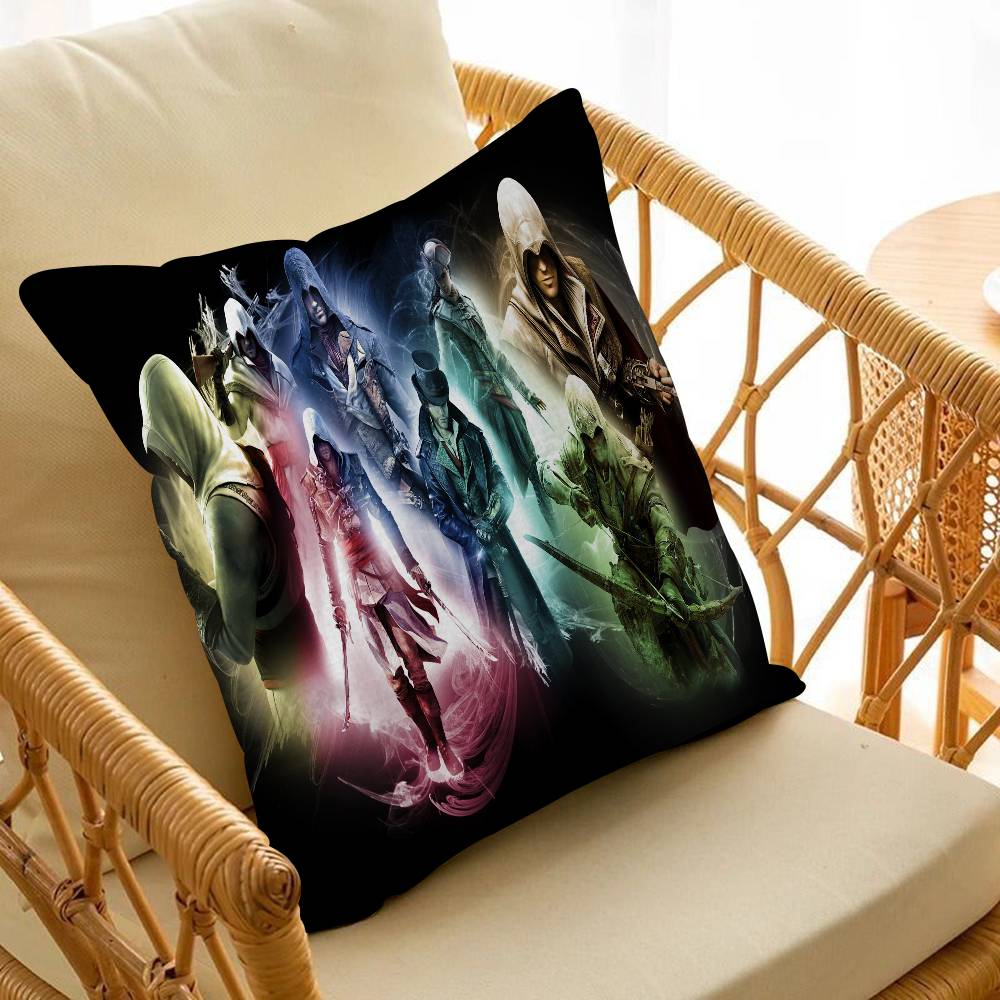 A-Assassin s Creedes Cushion Cover Car Throw Pillow Case For Sofa Car Christmas Gift