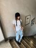 Jelosi (W) Zrs Spray Logo Tee (White Melange)