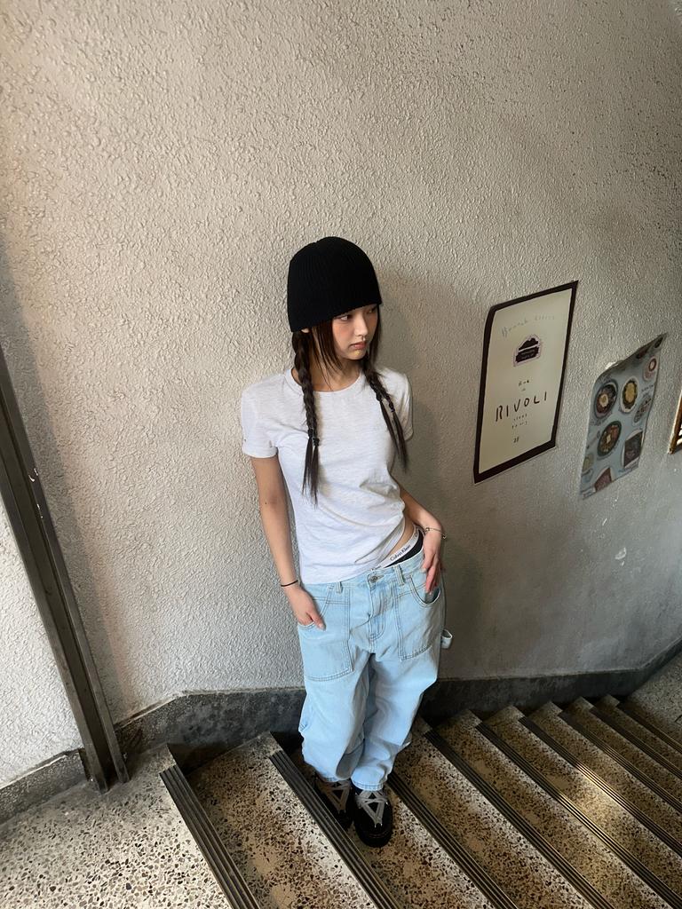 Jelosi (W) Zrs Spray Logo Tee (White Melange)