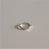 S925 Sterling Silver Geometric Wave Open Ring - Women's Luxury Design, High-End Cool Style