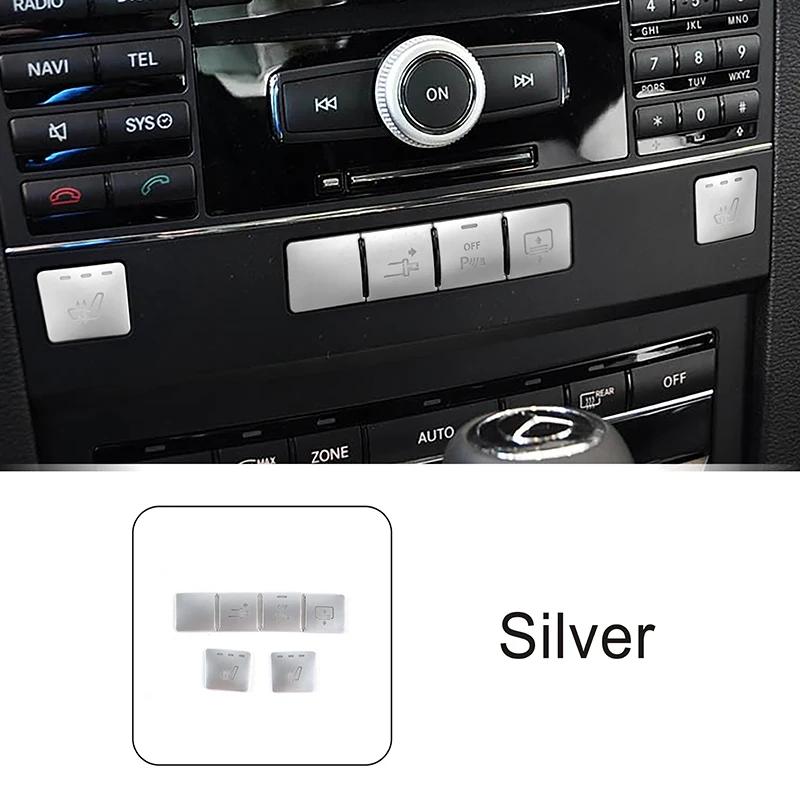 

Накладка на кнопку панели CD консоли автомобиля с блестками для Mercedes Benz E Class Coupe W207 C207 2010-2016 Наклейка на аксессуары для интерьера серебряный