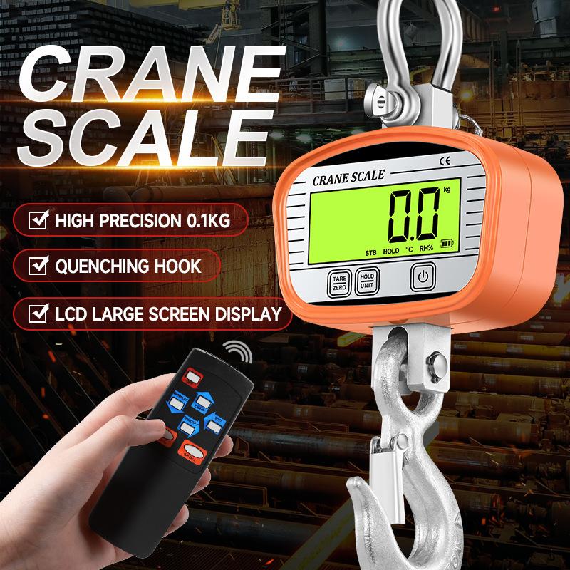 High Precision 2000KG Electronic Hanging Scale 1T2 Tons with Tensile Hook for Weighing Driving Scale Industrial Digital Load Cel