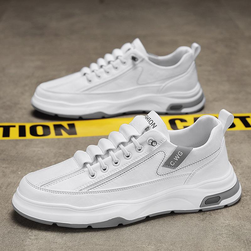 Men's shoes 2025 autumn new casual versatile little white shoes trendy breathable board shoes one pedal student sports trendy shoes