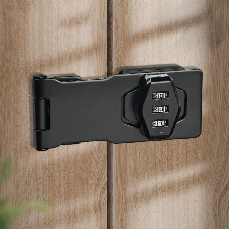 Cabinet Password Lock Drawer Lock 3-Digit Combination Password Lock Security Door Bolt Anti-Theft Household Cabinet Hardware