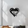 Heart Shaped Metal Wall Art Iron Love Decor for Home Special Occasion