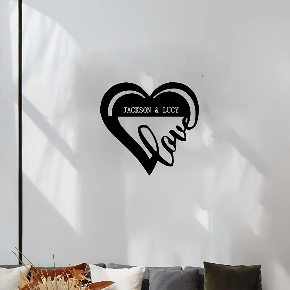 Heart Shaped Metal Wall Art Iron Love Decor for Home Special Occasion