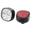 High-Brightness 4-LED Bicycle Front & Rear Light Set with Safety Taillight