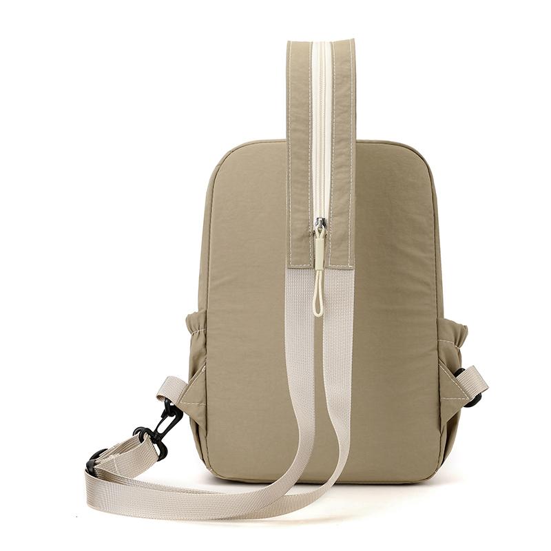 Nylon Lightweight Women's Backpack with Flip-top Lock Simple Small Schoolbag  Commuting and Travel Waterproof Backpack