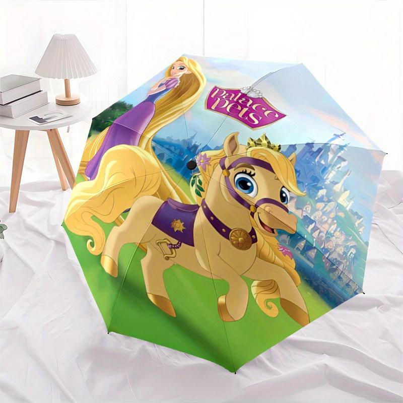 

1pc Rapunzel s Perfect Pony Palace Pets Pattern Umbrella, Fashionable, Personalized, High-Value Folding Umbrella, a Must-Have for Summer, 8-