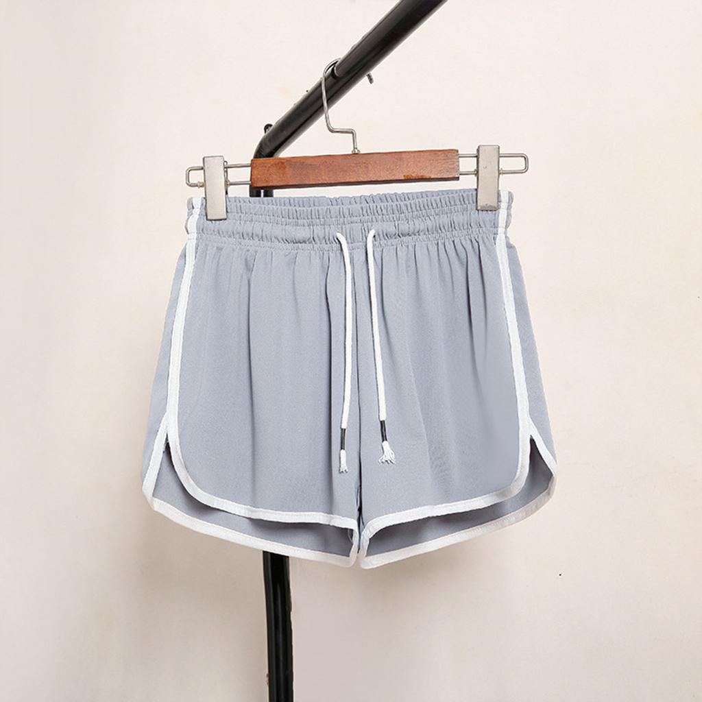Womens Plus Size Comfy Drawstring Casual Elastic Waist Pocket Loose Shorts Pants