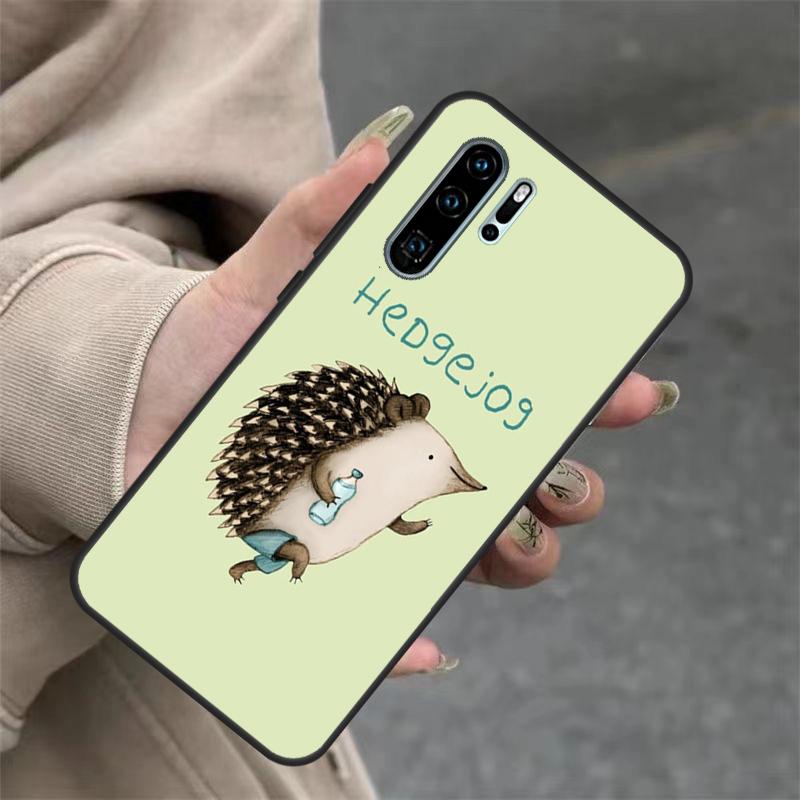 Hedgehog Case For Huawei Nova 3i 7i 8i 11i Y60 Y70 Y90 Y61 Y91 10 9 SE 11 Pro P20 P40 P30 Lite Cover