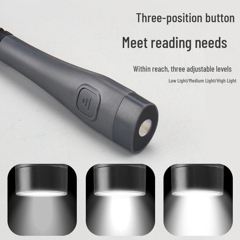 Светодиодный налобный светильник для чтения с защитой глаз и трехцветной регулировкой яркости