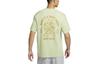 Nike T Shirts Men's Green Crew Neck Moderate Straight Fit FV3972-343