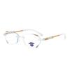 Douyin Style Frameless Reading Glasses: Fashionable, Blue Light-Blocking, Smart Zoom with Auto Diopter Adjustment