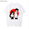 Herren Sommer Spiel Omori T-Shirt Harajuku Unisex Kurzarmshirts 100% Reine Baumwolle