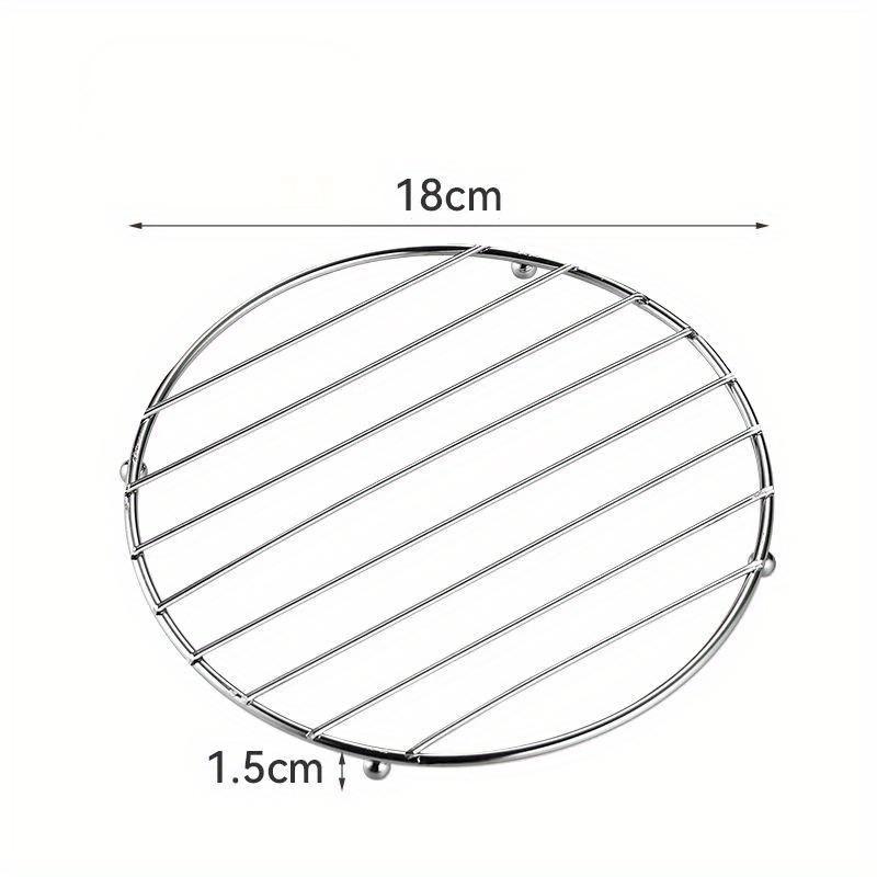 1pc Thickened Stainless Steel Pot Mat Insulation Mat Rack Versatile Steaming Rack for Household Kitchen Anti Scalding Dish Rack Multifunctional Drain