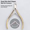 Stainless Steel Cuticle Trimmer Sharp Eagle Beak Nail Clippers for Precise Dead Skin & Hangnail Removal Manicure Pedicure Tool for Salon Home