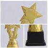 Trophies Fidgets Pentagrams Star Plastic Trophies Bulk Durability Golden Medals Sports Meeting Ornament