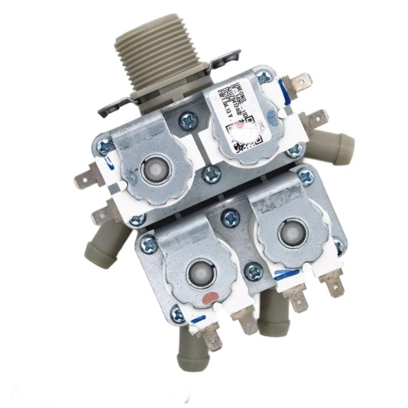 

Сменные впускные клапаны DC12V соленоид для барабанных стиральных машин, пластиковые детали конструкции с несколькими выходами для воды