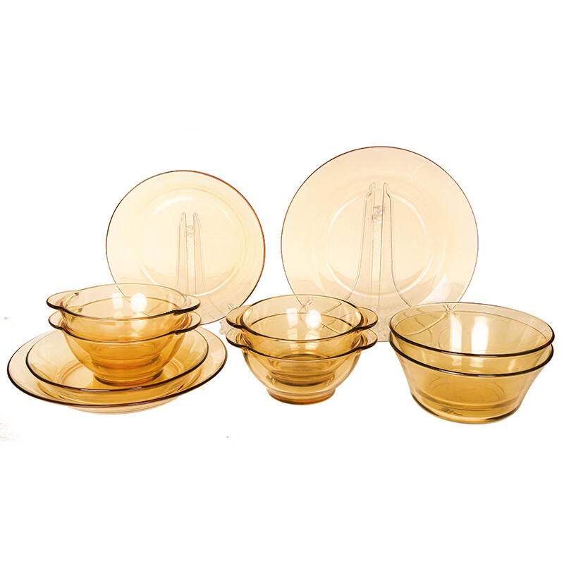 PYREX Corning Crystal Radiance 10-Piece Glass Dinnerware Set