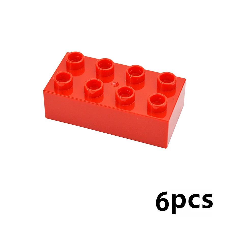 MOC Big Size Bulk Bricks Thick Building Blocks Educational Kid Creative Toys Slope Thin Large Particles Compatible With Duploes