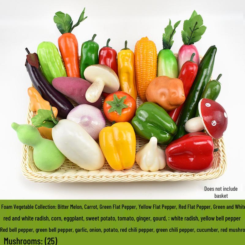 Model Foam Fake Vegetable and Fruit Display Props - Children's Toy Decoration