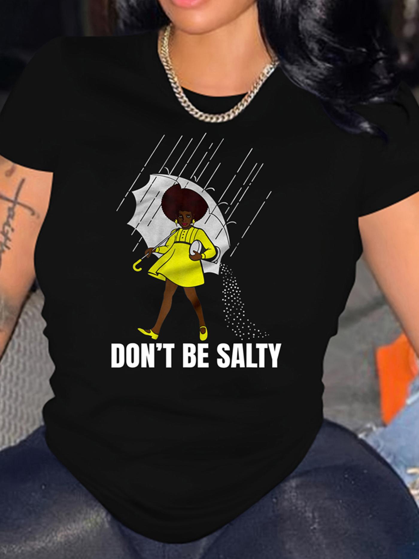 

Graphic & Slogan Print Crew Neck T-Shirt, Casual Short Sleeve Top For Spring & Summer, Women s Clothing 4XL чорний