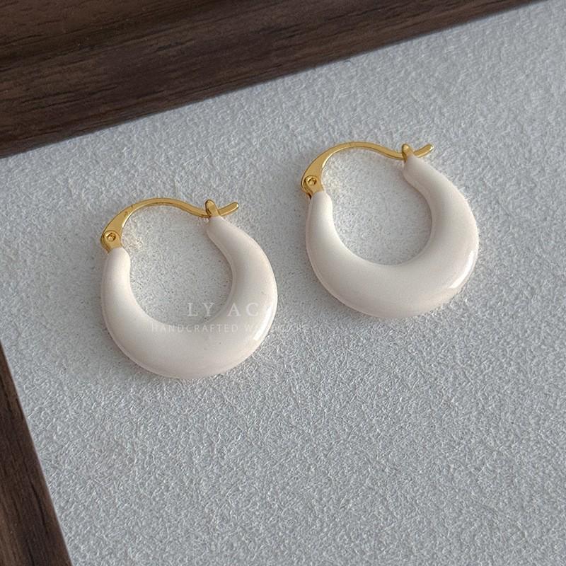 Elegante Europäische & Amerikanische Tropfenöl Runde Ohrringe - Vielseitig, Schick, High-End Mode für Damen